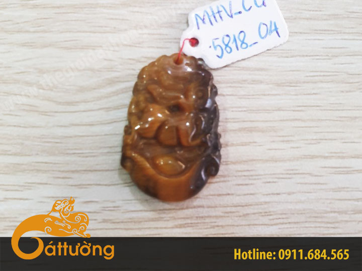 Mặt Dây Chuyền 12 Con Giáp Mắt Hổ Vàng MHV_CG 5818_04