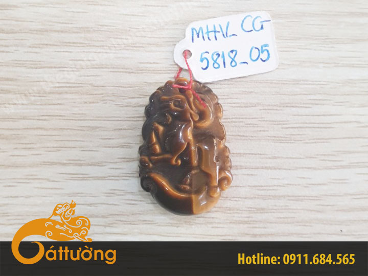 Mặt Dây Chuyền 12 Con Giáp Mắt Hổ Vàng MHV_CG 5818_05
