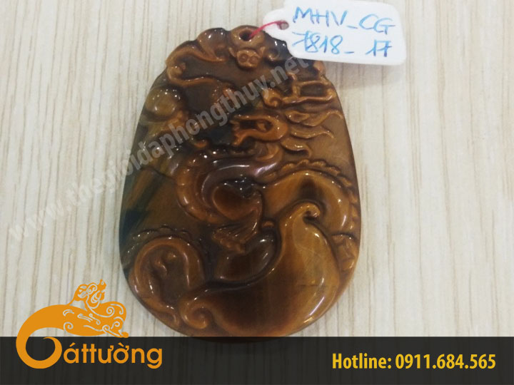 Mặt Dây Chuyền 12 Con Giáp Mắt Hổ Vàng MHV_CG 7818_17