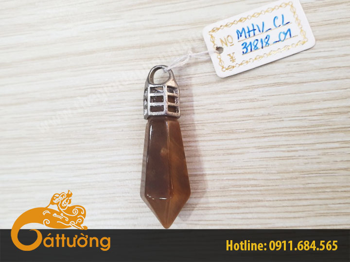 Mặt Dây Chuyền Mắt Hổ Vàng MHV_CL3818-01