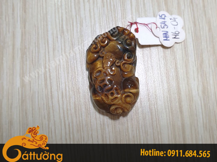Mặt Dây Chuyền Tỳ Hưu Mắt Hổ Vàng MHV_TH 5818_13