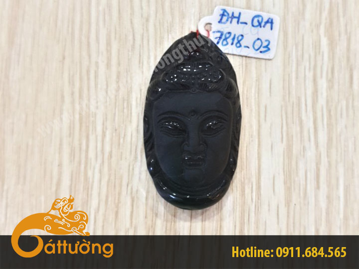 Tôn Tượng Quan Âm Đá Hắc Diệu Thạch ODS6615 M2_01