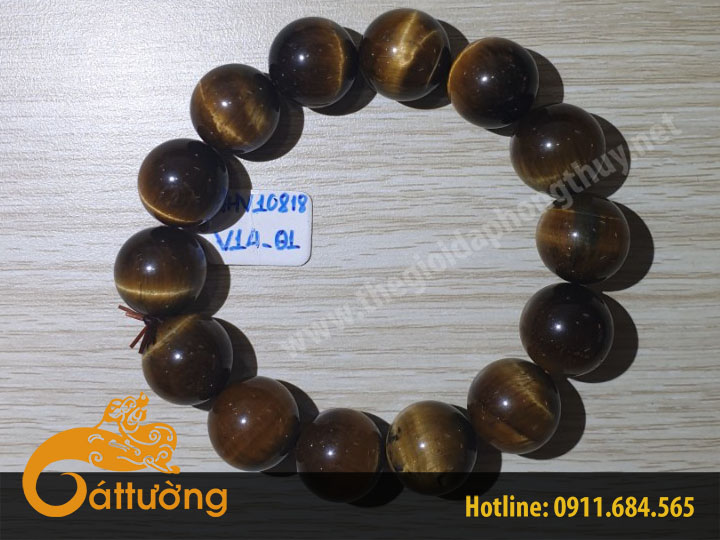 Vòng Đeo Tay 14ly Mắt Hổ Vàng MHV10818 V14_01